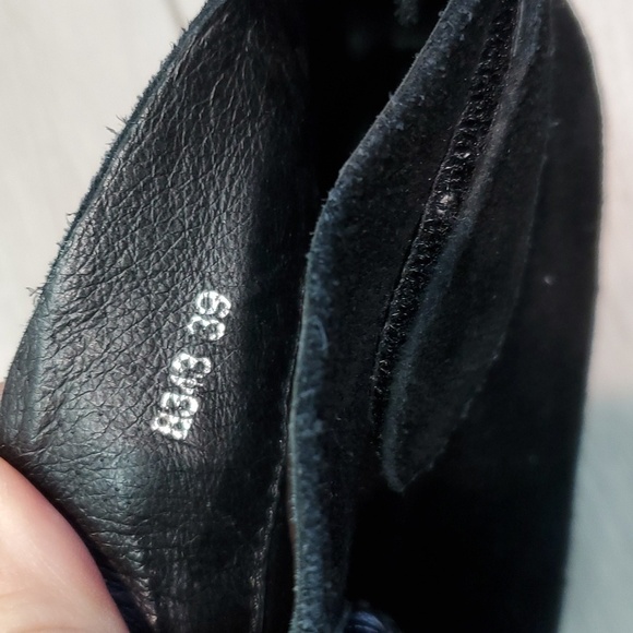 Anthropologie Antelope Womens WhipstitchSuede Ankle Boots shoes sz 39/9 - Picture 13 of 14